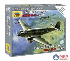 6139 Звезда 1/200 Немецкий транспортный самолёт "Юнкерс" Ju-52 1932-1945