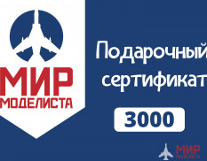 MIR3000 Подарочный сертификат на 3000 руб.