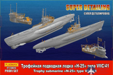 233043 Флагман 1/350 Трофейная подводная лодка "Н-25" типа VIIC/41 PROFI SET