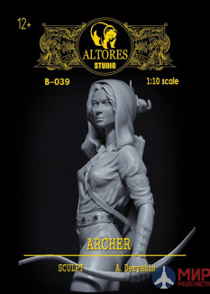 B-039 Altores Studio 1/10 Бюст Лучница Archer Resin kit