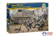 6549 Italeri тягач  STEYR RSO/01 with GERMAN SOLDIERS  (1:35)