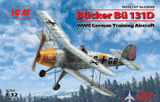 32030 ICM 1/32 Bücker Bü 131D, Германский учебный самолет ІІ МВ