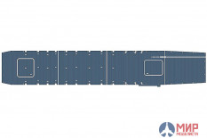 72146 Hasegawa 1/350 Набор для детализации WOODEN DECK FOR  ESCORT CARRIER USS GAMBIER BAY