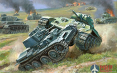 6221 Звезда Военно-историческая настольная игра "Танковый бой", Министартер